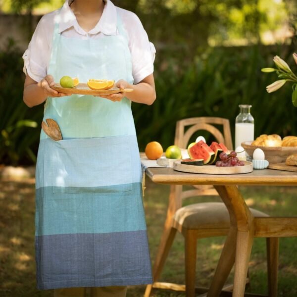 Waffle Blue Kitchen Apron