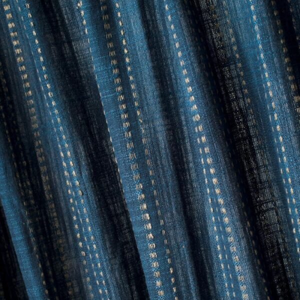 Blue Cotton Hand Woven Curtain - Image 2