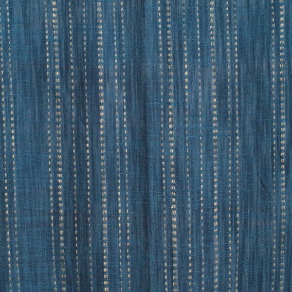 Blue Cotton Hand Woven Curtain - Image 3