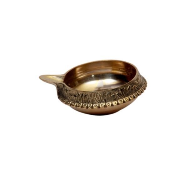 Brass Deepa (4 Dia x 1.5 inch)