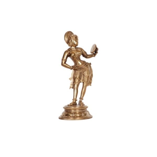 Bronze Mirror Leady With Base (7x3x2 inch)