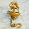 Brass Hanging Diya, Brass diya for puja, Diya with hanging chain