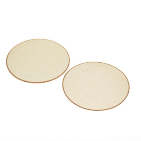 Handmade Stoneware Full Ceramic Plates Set of 6 - Image 2