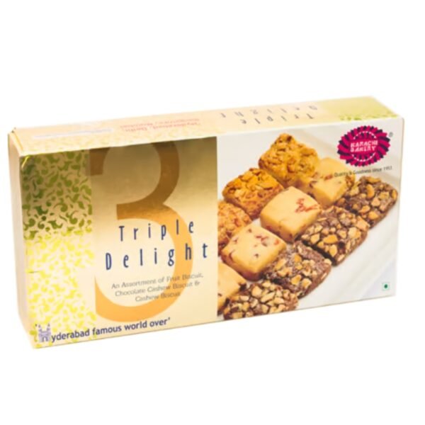 Triple Delight - Cashew , Choco Cashew & Fruit (21 Pcs)