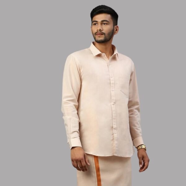 Men Copper Tissue Shirt Sankalpam - Image 2