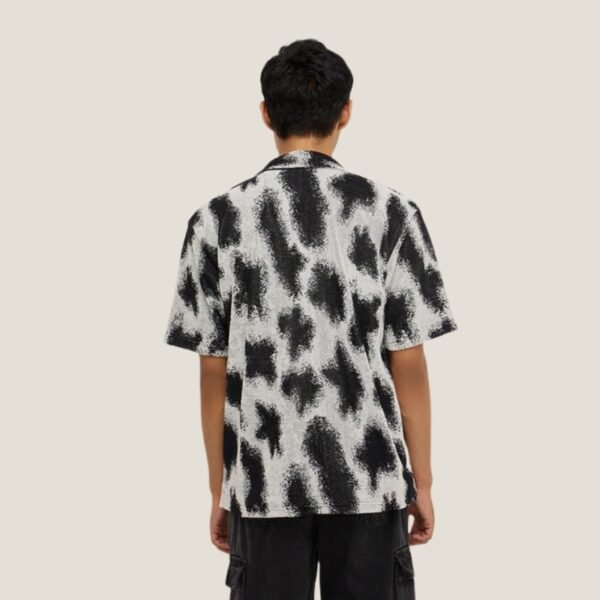 Nuon Black Abstract Design Relaxed-Fit Shirt - Image 4