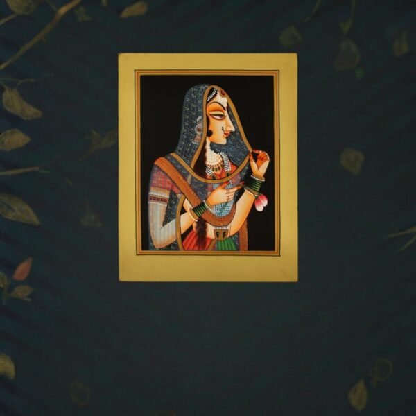 Original Mughal Painting - Queen