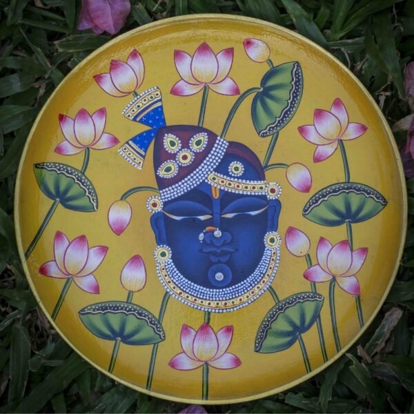Pichwai Handpainted Wall Plate - 10
