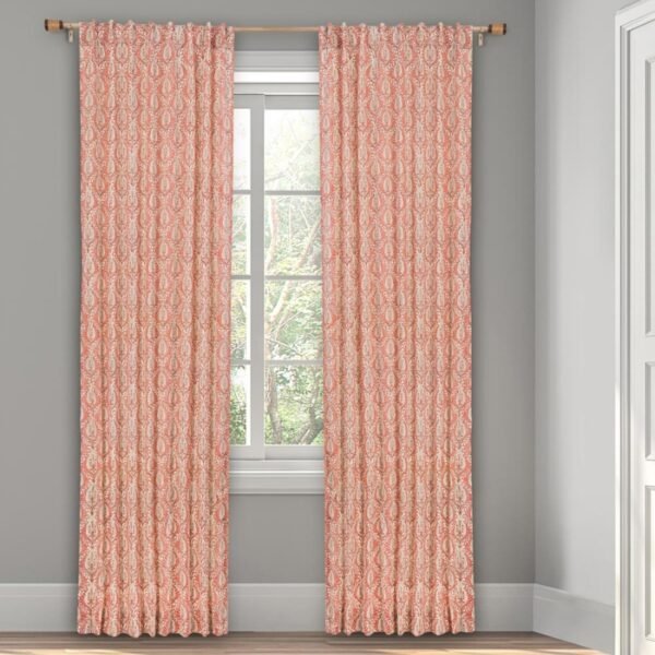 Pink Cotton Hand Block Printed Paro - Image 3