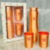 Pure Copper Water Bottle with 2 Classes, Copper Drinkware, Gift Items (Product Barcode: 45718) - Image 2