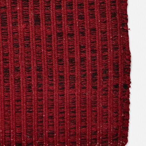 Red Rudhir Polyester Woven Dhurrie - Image 2