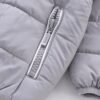 Babyhug Full Sleeves Hooded and Padded Jacket - Grey and Orange - Image 3