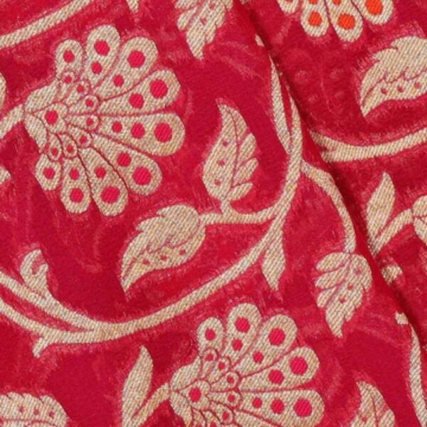 Banarasi Georgette Rani Pink Saree - Image 2