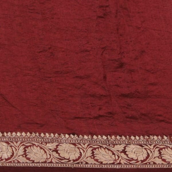 Bandhani Maroon Saree - Image 3