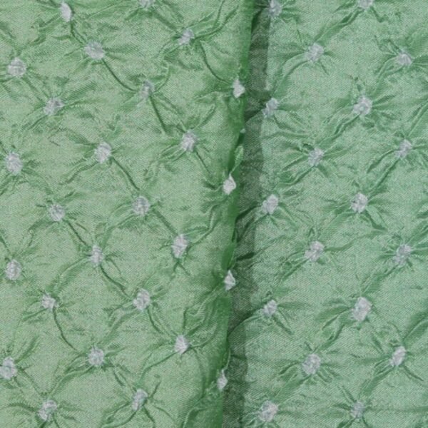 Bandhani Mint Green Saree - Image 2