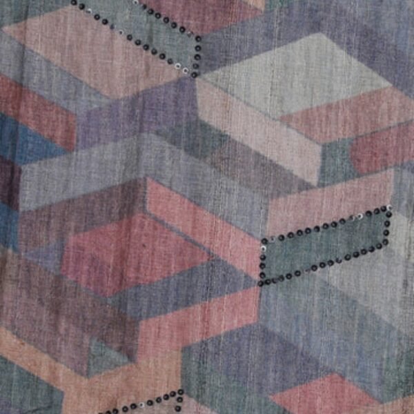 Bhagalpur Tussar Silk Grey Saree - Image 2