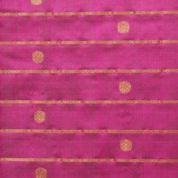 Chanderi Silk Onion Pink Saree - Image 2