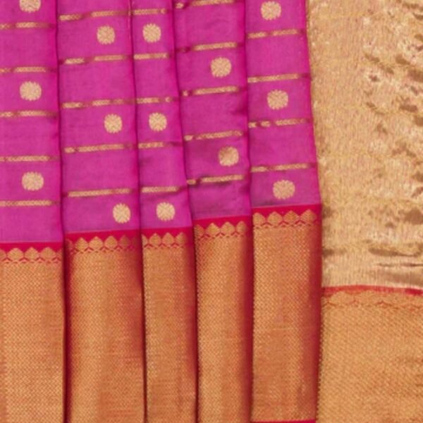 Chanderi Silk Onion Pink Saree