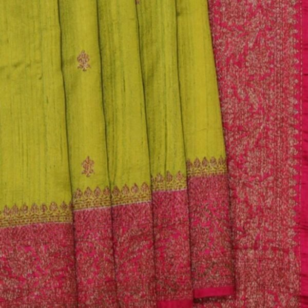 Dupion Silk Handloom Banarasi Saree