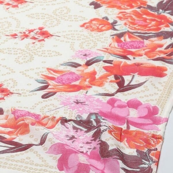 Fuschia Rayon Straight Suit Set - Image 3