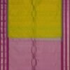 Gadwal Silk Vibrant Green Saree - Image 3