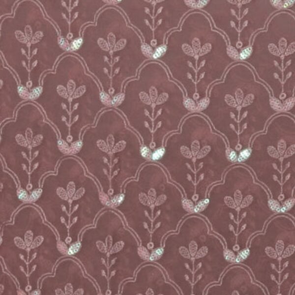 Georgette Purple Saree - Image 3