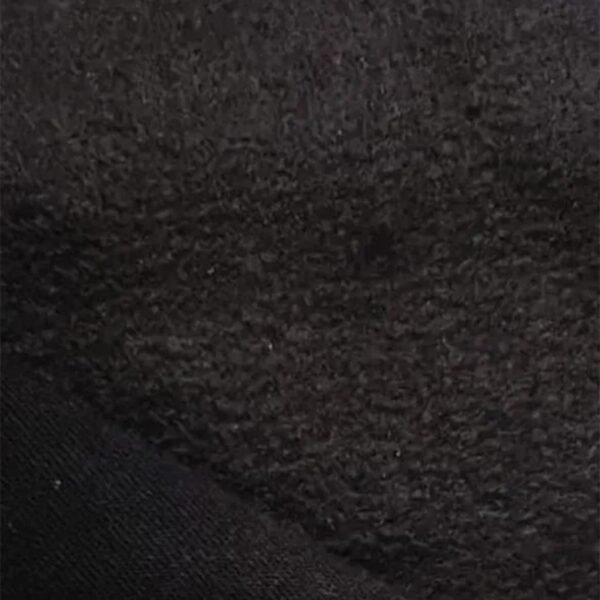 KAVEE Pure Cotton Warm Fleece Full Sleeves Bear Text Printed Hooded Sweatshirt - Black - Image 3