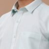 Men Tissue Ramar Green Dhoti & Half Sleeves Shirt Set - Image 2