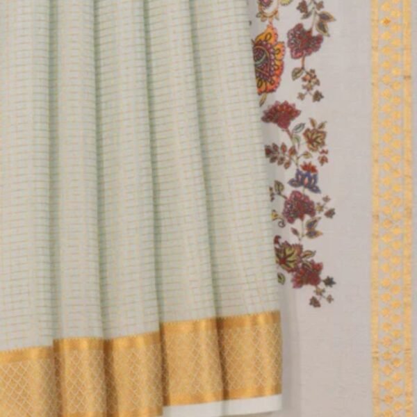 Mysore Binny Crepe Silk Kattam Saree