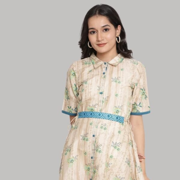 Natural High-Low Dress - Image 2