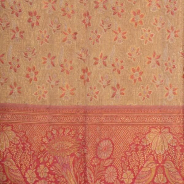 Rangkat Brocade Kanchipattu Gold Saree - Image 2