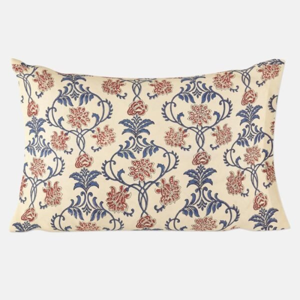 Beige Mehulika Cotton Pillow Cover - Image 2