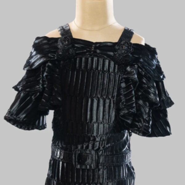 Black Off Shoulder Midi for Girls - Image 2