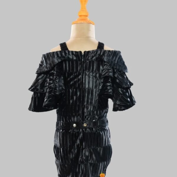 Black Off Shoulder Midi for Girls - Image 4