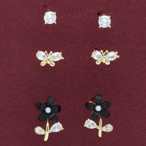 Designer Imported Stud Earrings (Pack of 6)