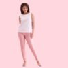 Dusty Rose Nylon Stretch Shimmer Churidar