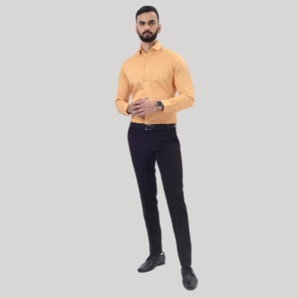Fawn Solid Slim Fit Formal Shirt - Image 4