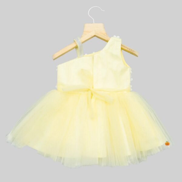 Floral Baby Frock with Hairband & Shoes - Image 3