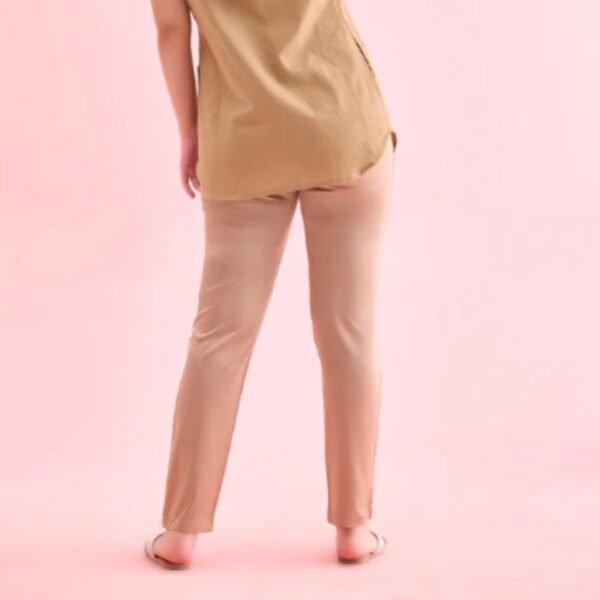 Gold Polyester Shiny Pants - Image 3