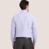 Light Blue Solid Slim Fit Formal Shirt|Metal - Image 4