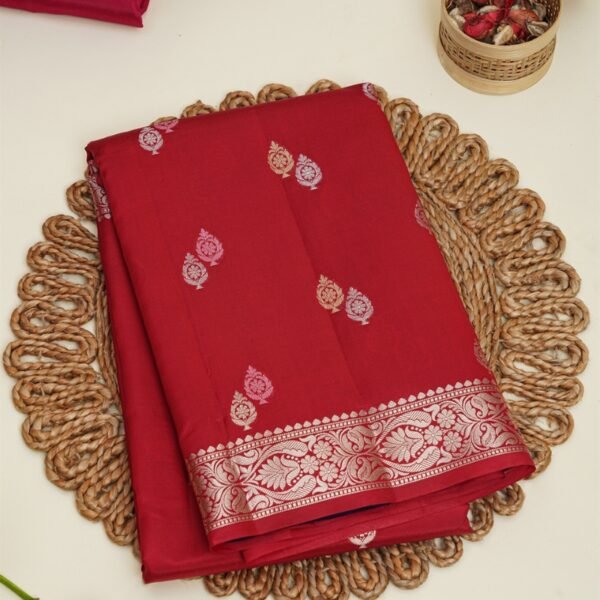 Matka Silk Red Saree