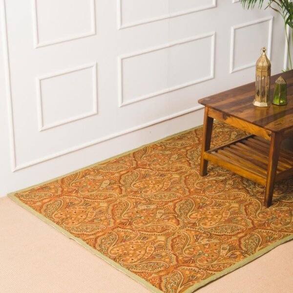 Multi Wool Woven Chain Stitch Dhurrie