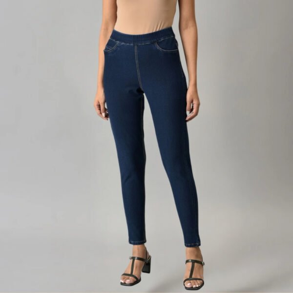 Navy Blue Denim Jeggings