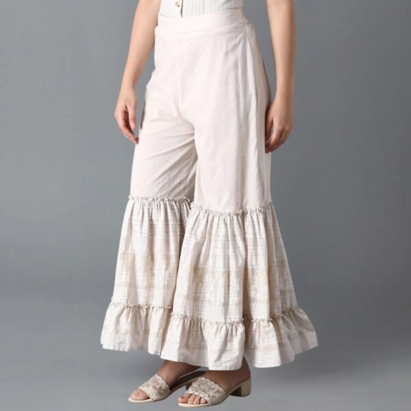 Off-White Printed Sharara - Image 2