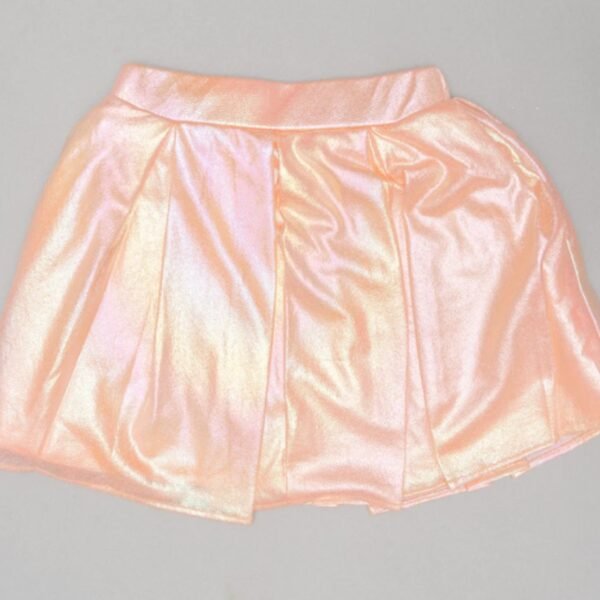 Peach Sequin Skirt & Top for Kids - Image 3