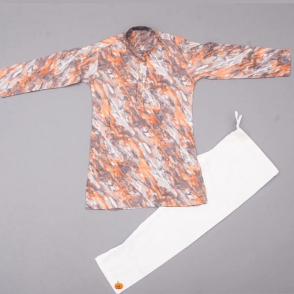 Pink & Grey Boys Kurta Pajama