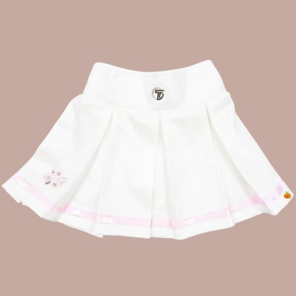 Pink Polka Dots Skirt & Top for Girls - Image 4