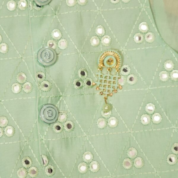 Pista Boys Kurta Pajama with Nehru Jacket - Image 2