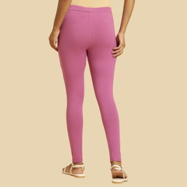 Purple Knitted Solid Tights - Image 2